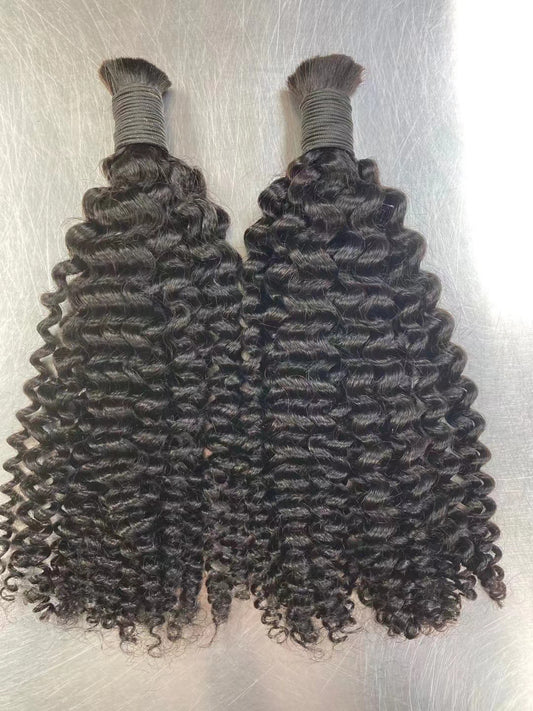 Bulk Hair Off the Track #1B -Kinky Curly