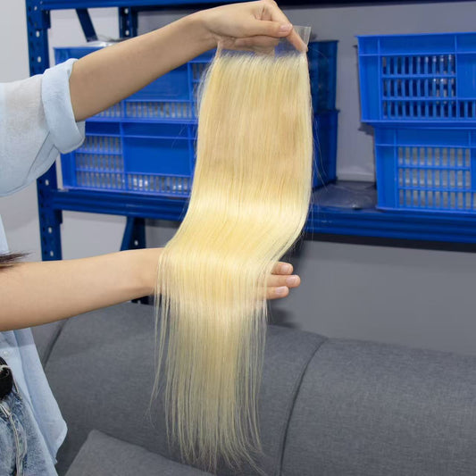 Top Virgin Straight HD /Transparent Lace Closure #613