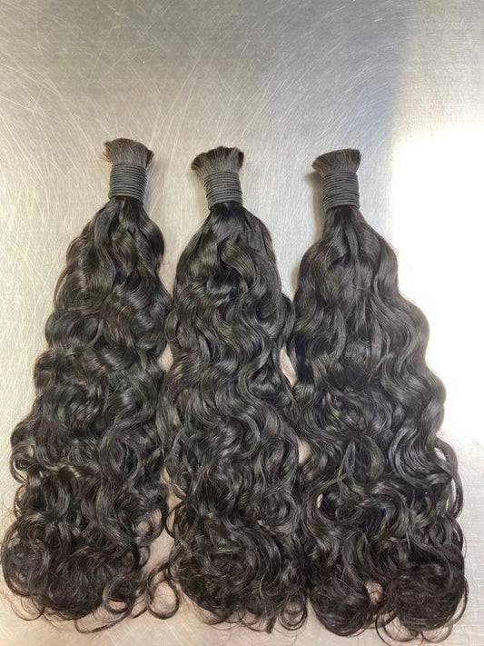 Bulk Hair Off the Track #1B -Italian Curly