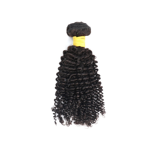 Top Burmese Virgin Hair Kinky Curly Bundle #1B