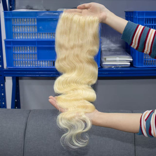 Top Virgin BodyWave HD /Transparent Lace Closure #613