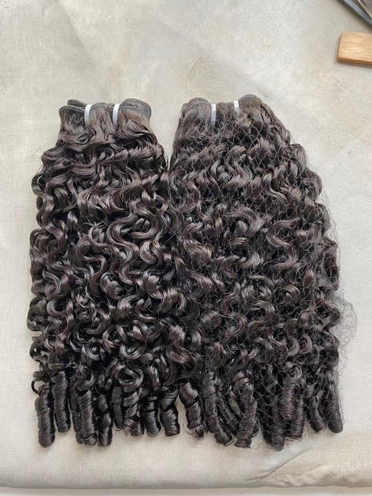 Top Burmese Virgin Hair Spanish Spiral  Bundle #1B