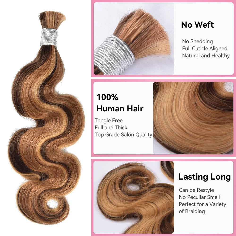 #4/27/30 Highlight Body Wave Hair Bulk