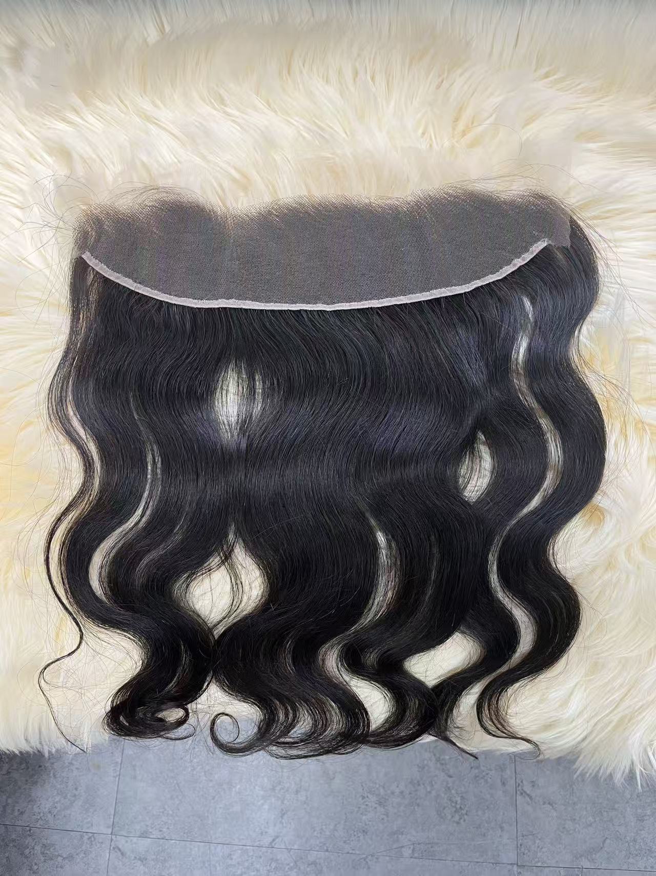 Top Virgin Body Wave HD /Transparent Lace Frontal #1B