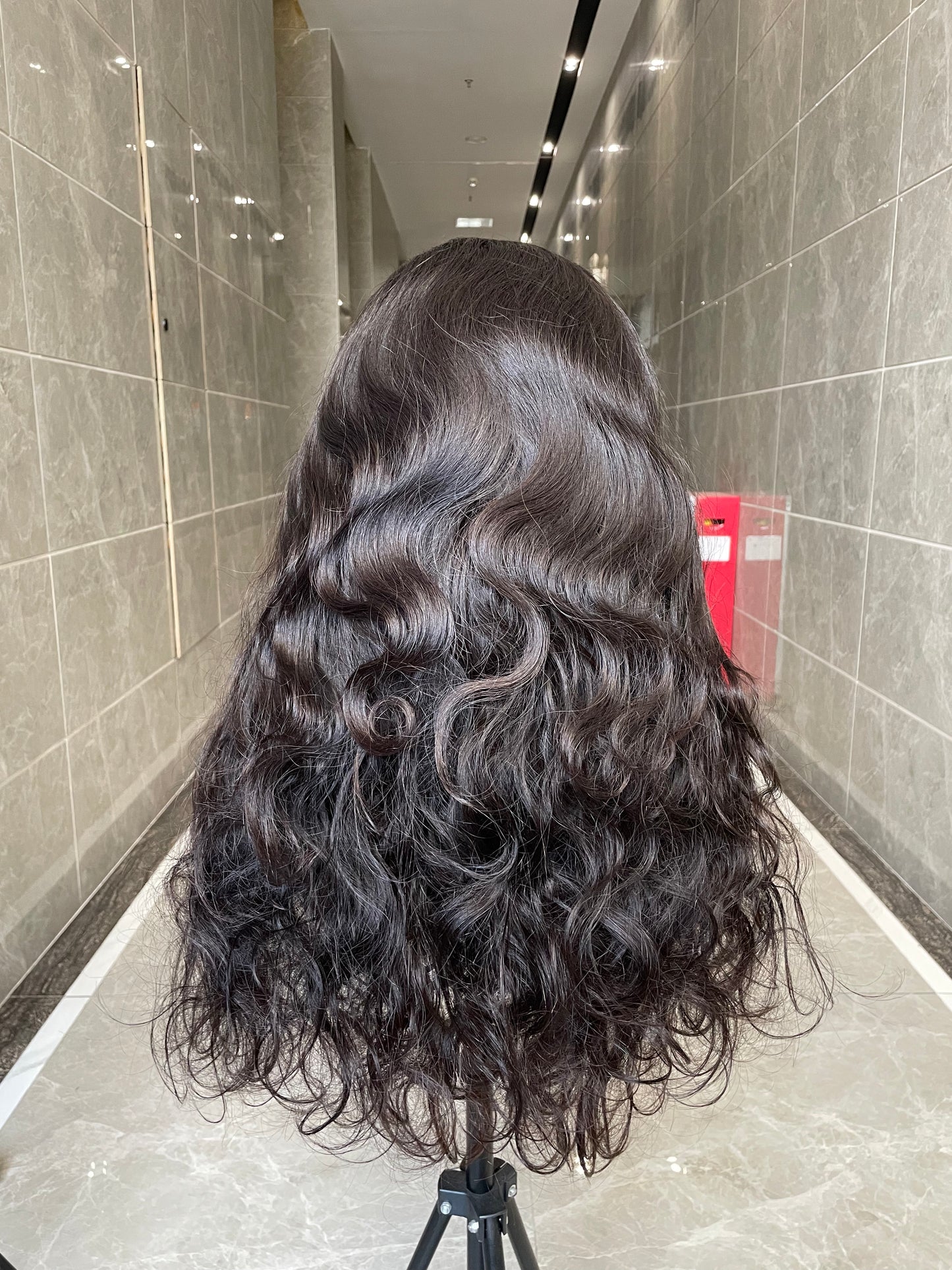 Top Burmese Virgin Hair 2x6 4x4 5x5 6X6 7X7 HD Closure Wig Body Wave #1B