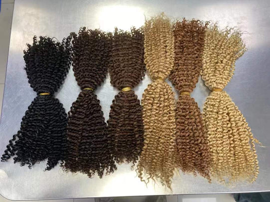 Twist human bulk hair #kinky curly