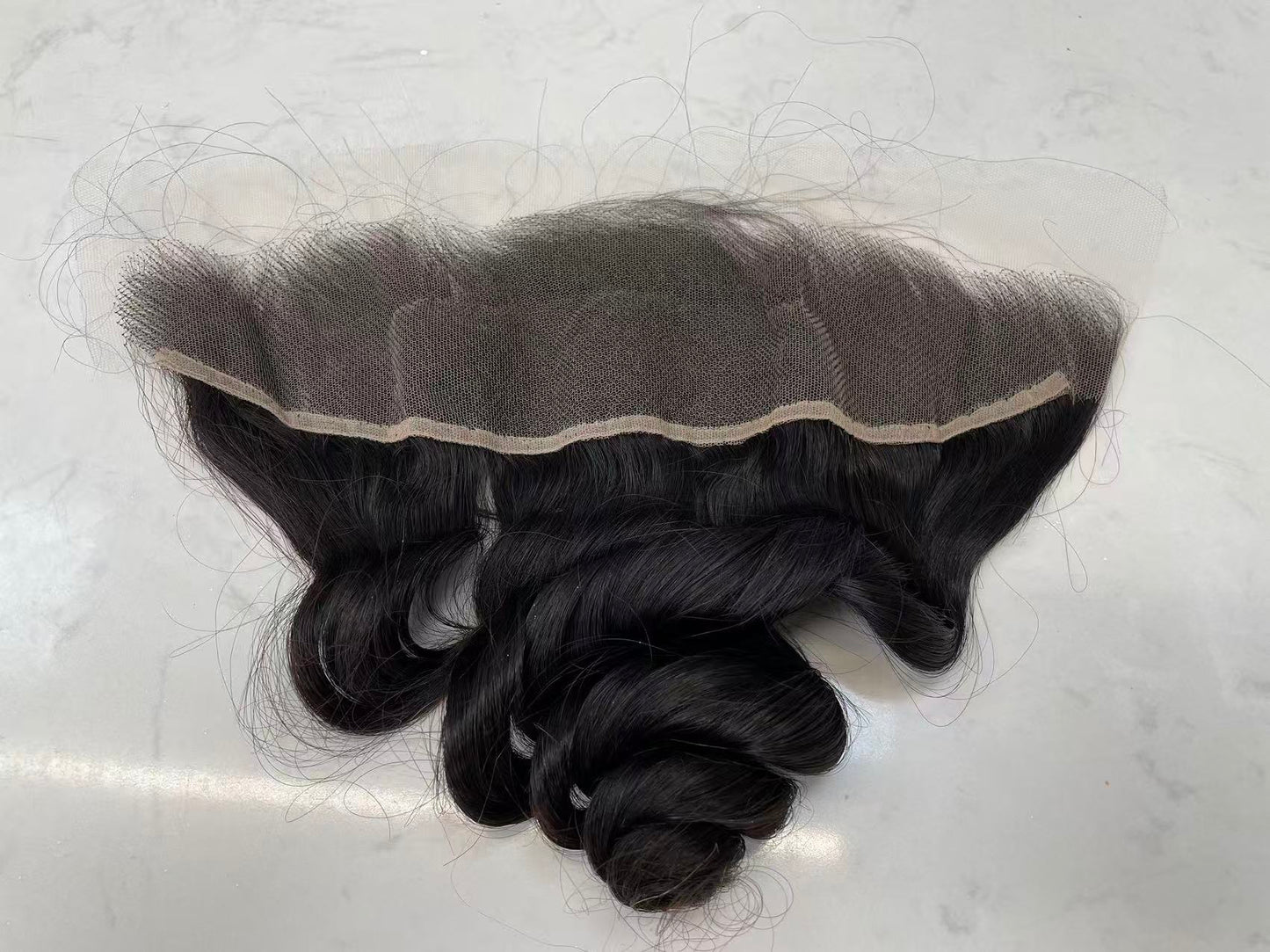 Top Virgin Loose Wave HD /Transparent Lace Frontal #1B