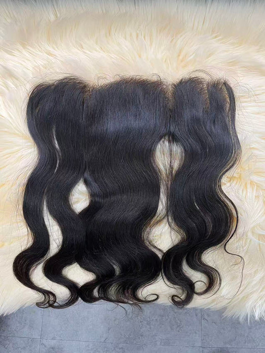 Top Virgin Body Wave HD /Transparent Lace Frontal  #1B