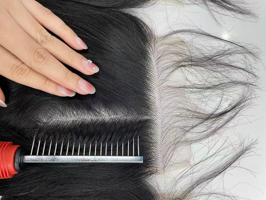 Top Virgin Straight HD /Transparent Lace Closure  #1B