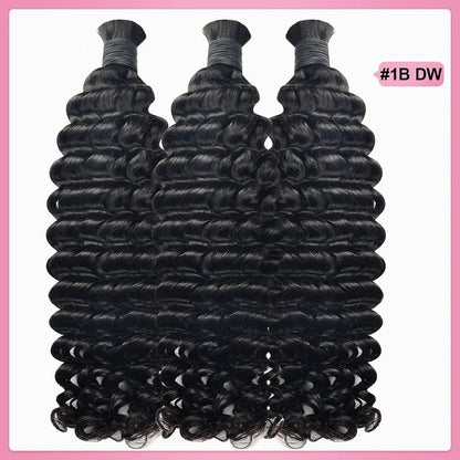 Bulk Hair Off the Track #1B -Deep Wave