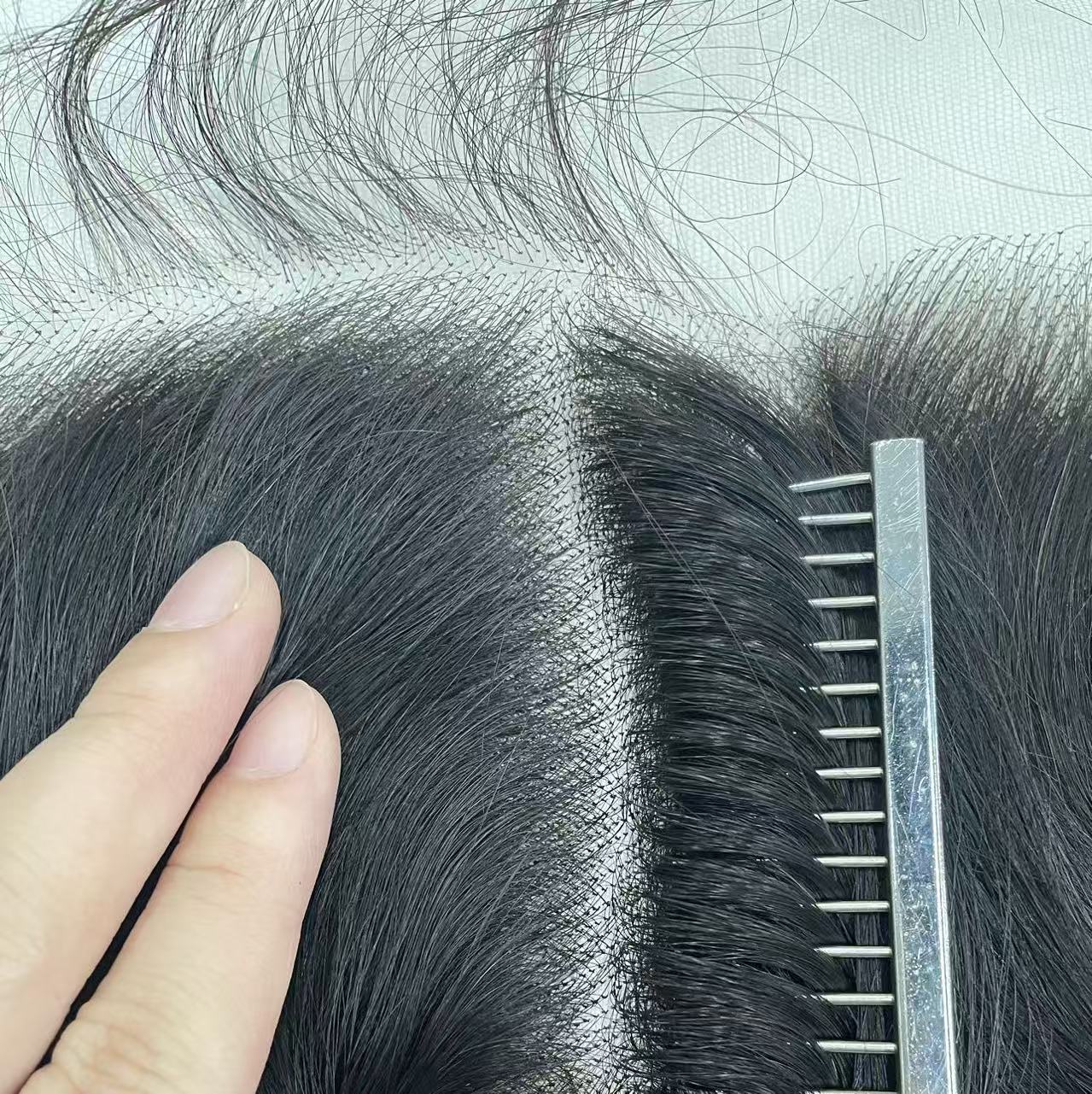 Top Virgin Deep Wave HD /Transparent Lace Frontal  #1B