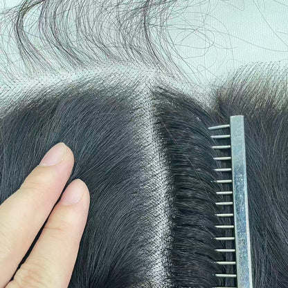 Top Virgin Deep Wave HD /Transparent Lace Frontal  #1B