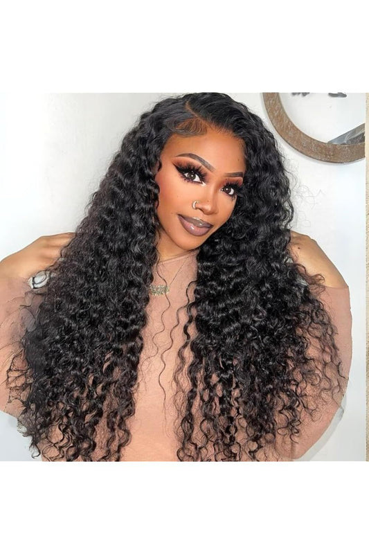 Raw hair Deep Wave HD Lace Closure #1B