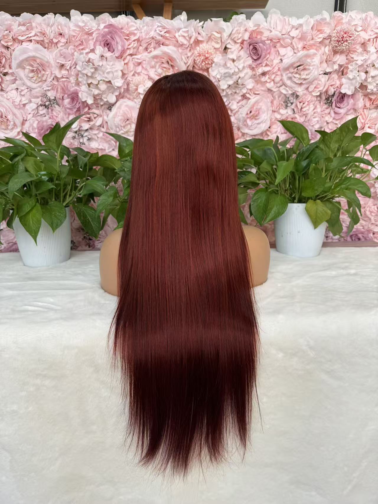 #33 Straight Brazilian Hair 13X4 Transparent  Lace wig 180%