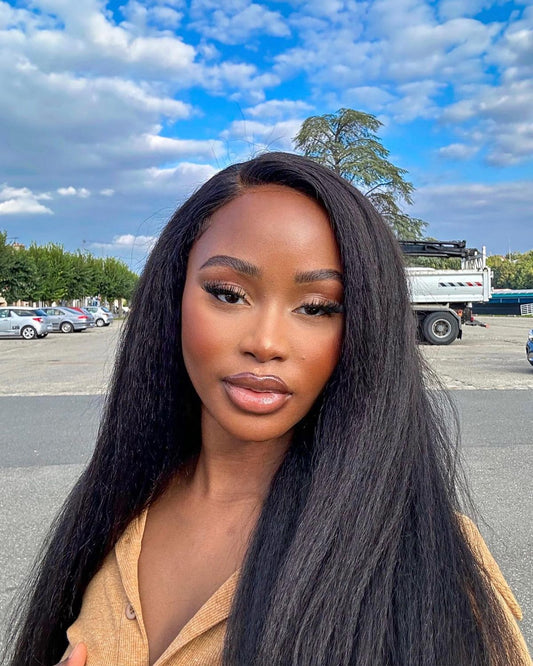 Top Burmese Virgin Hair Kinky Straight  Bundle #1B
