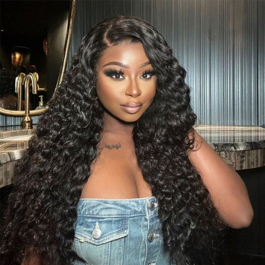 Indian Hair I-TlP Extentions Silk Water Wave  #1B 100 grams/100 pieces