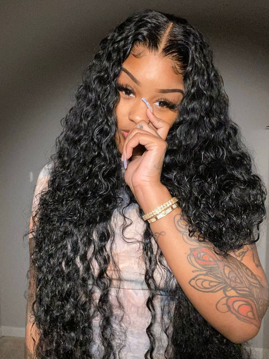 Indian Hair I-TlP Extentions Silk Loose Curly #1B 100grams/100 pieces