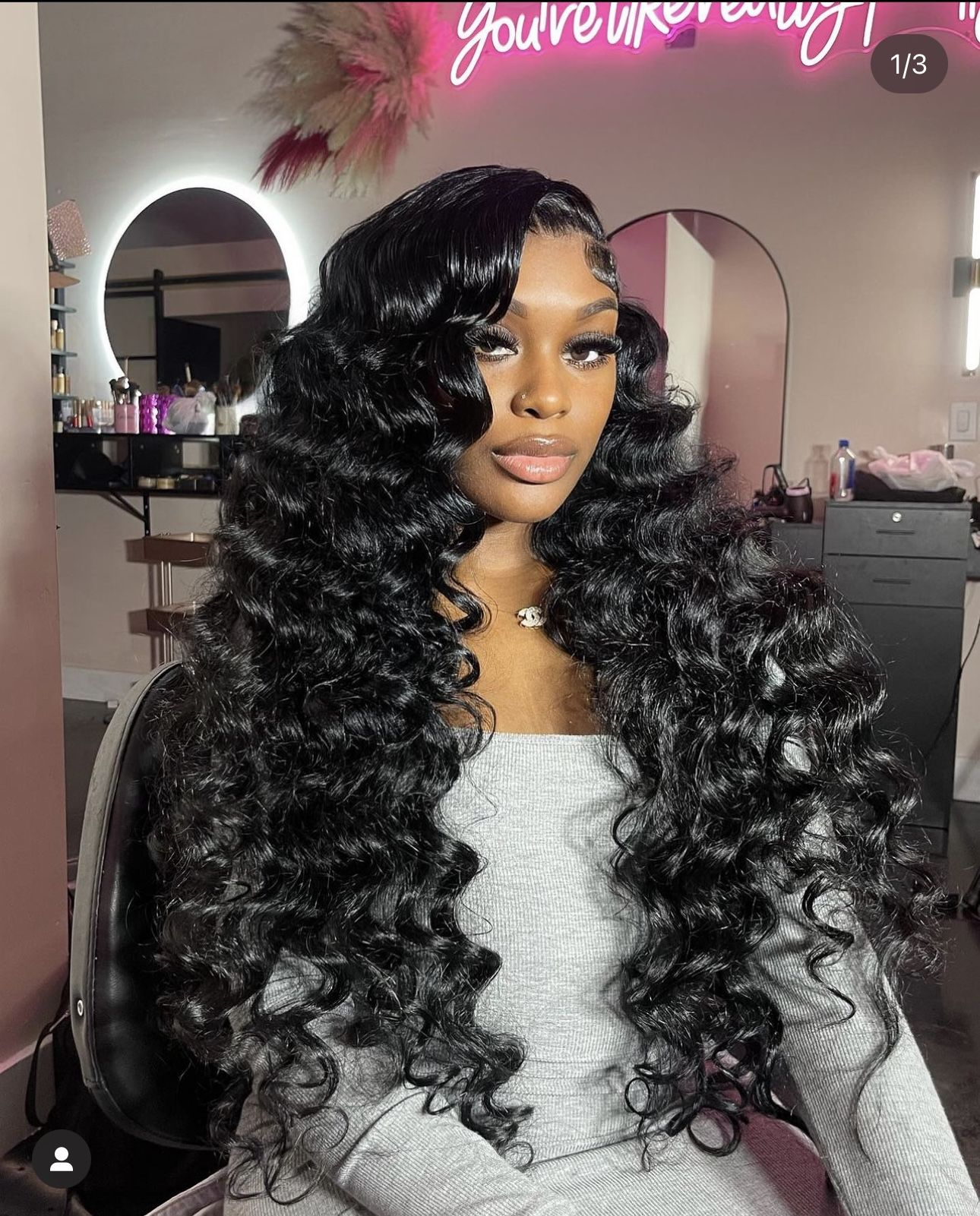 Top Burmese Virgin Hair 2x6 4x4 5x5 6X6 7X7 HD Closure Wig Loose Wave #1B