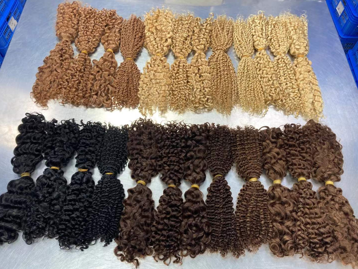 Twist human bulk hair #kinky curly