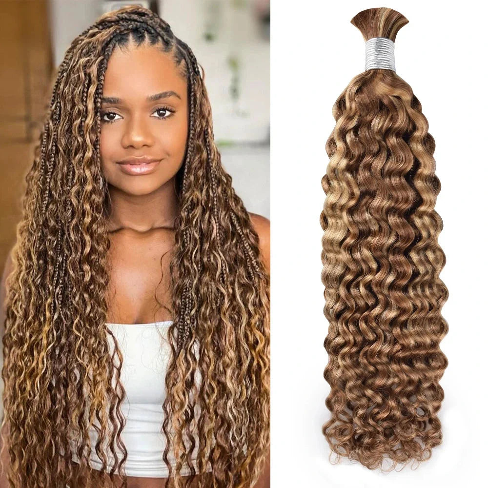 #P27/30 Ombre Highlight Deep Curl Hair Bulk