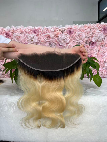 Raw  russia blonde hair Body Wave HD  Lace Frontal