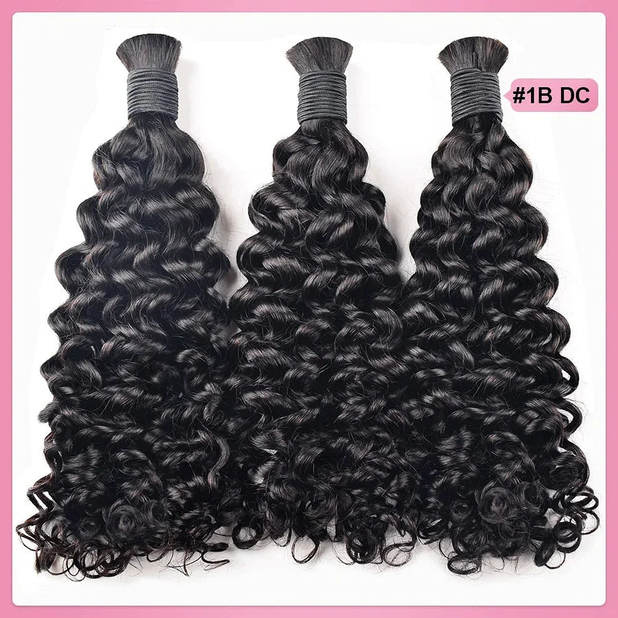 Bulk Hair Off the Track #1B -Deep Curl