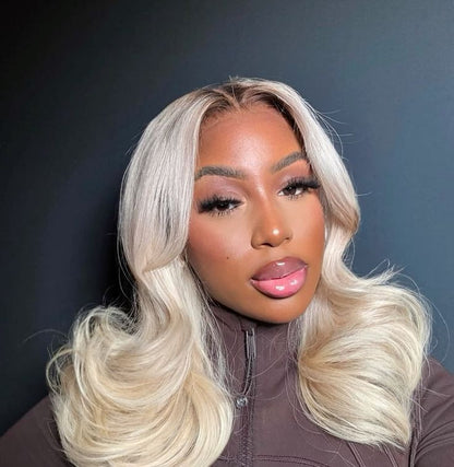 Raw  russia blonde hair Body Wave HD  Lace Frontal