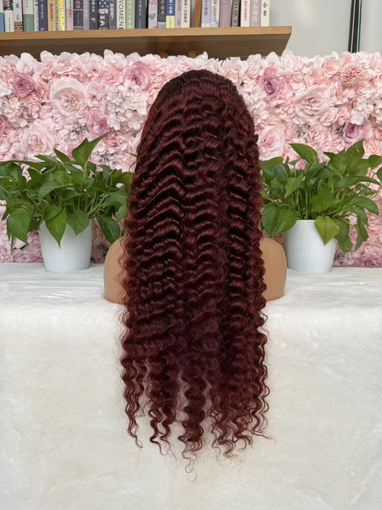 #33  Deep Wave Hair 13X4 Transparent Lace wig 180%