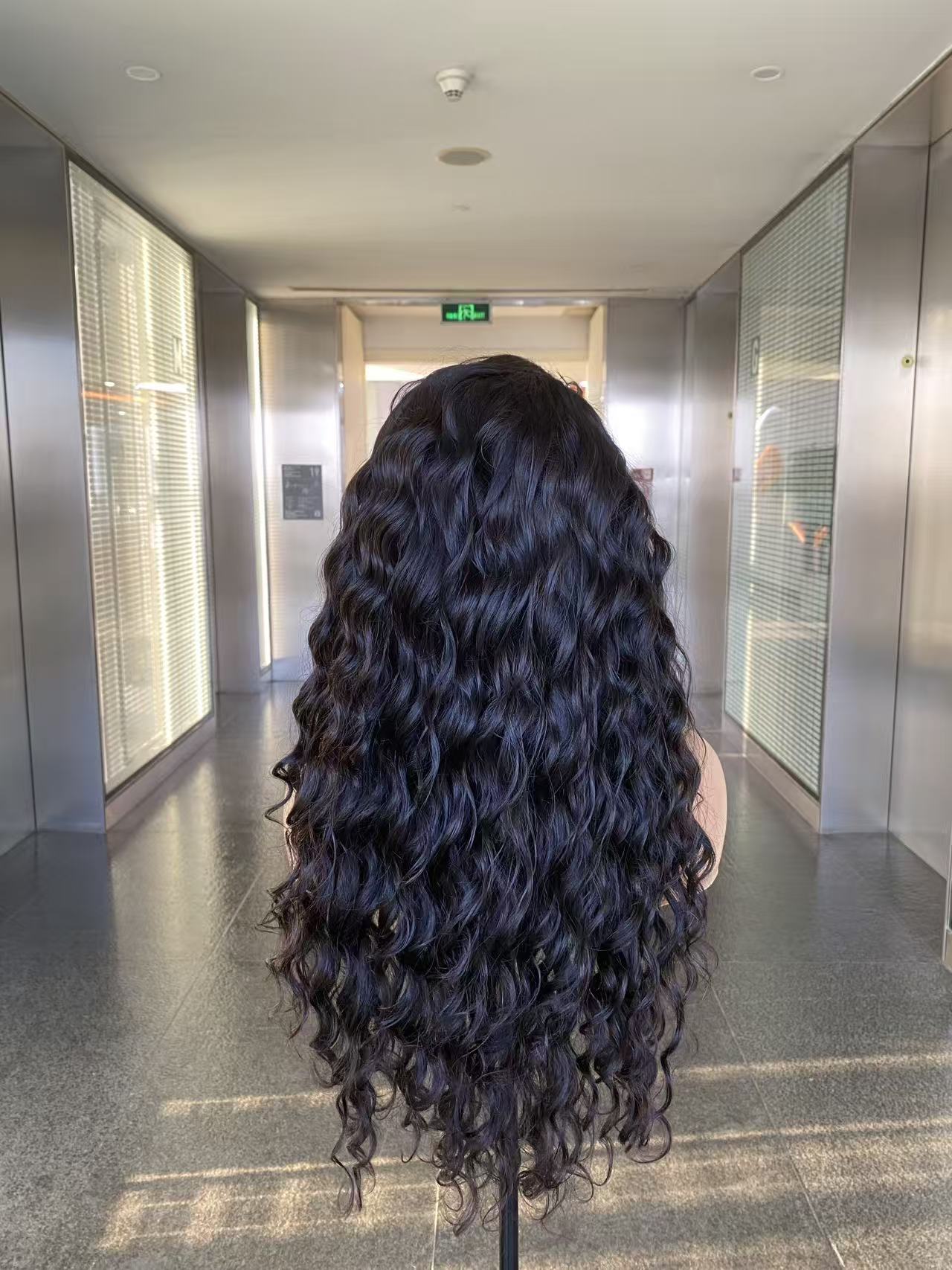 Top Burmese Virgin Hair 13x4 13x6 HD Frontal Wig Loose deep  #1B