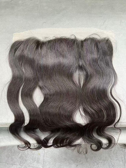Raw hair Body Wave HD Lace Frontal #1B