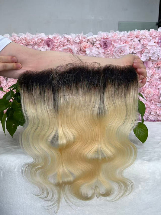 Raw  russia blonde hair Body Wave HD  Lace Frontal