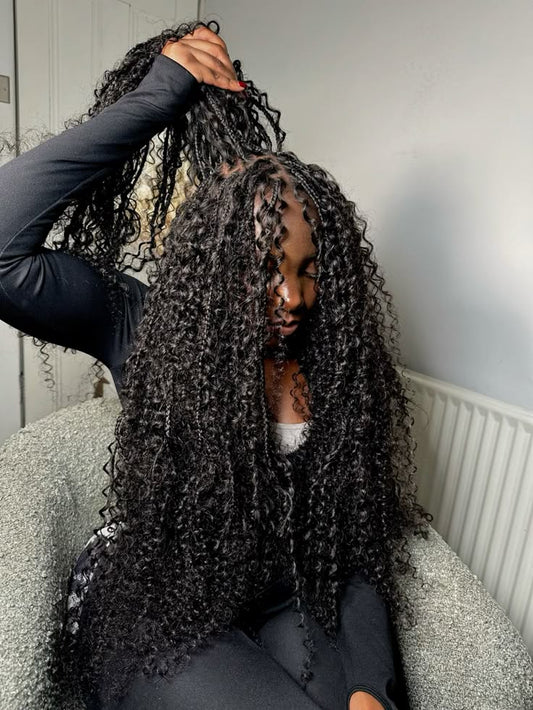 Bulk Hair Off the Track #1B -Kinky Curly