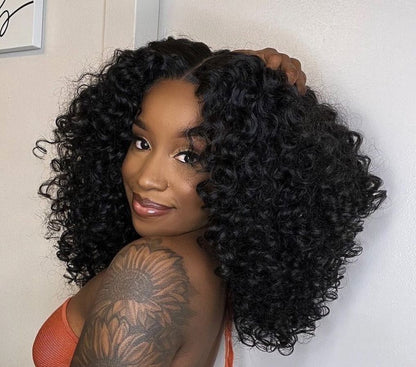 Top Burmese Virgin Hair Pixie Curly  Bundle #1B
